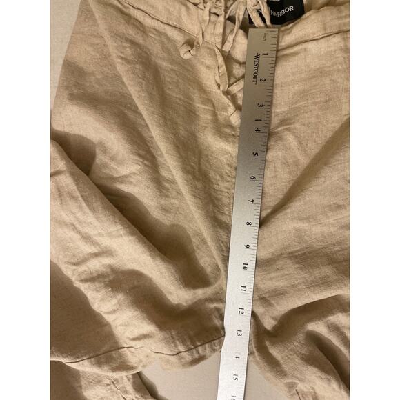 Sag Harbor Womens Size XL Linen Rayon Wide Leg Pants Casual - Picture 4 of 7